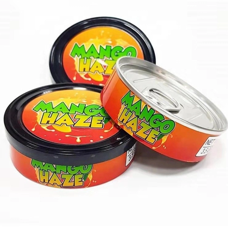 Air Tight Sealed Cute Herb Cans Tuna Tin Cans for Tobacco Tin Package