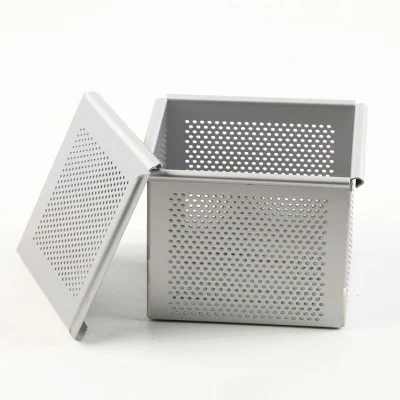 Perforated Aluminium Mini Square Cube Pullman Loaf Tin Toast Sandwich Bread Cake Baking Tin with Lid