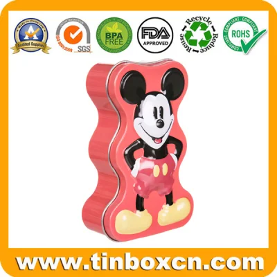 Embossing Metal Promotional Gift Tin for Kids Chocolate Candy