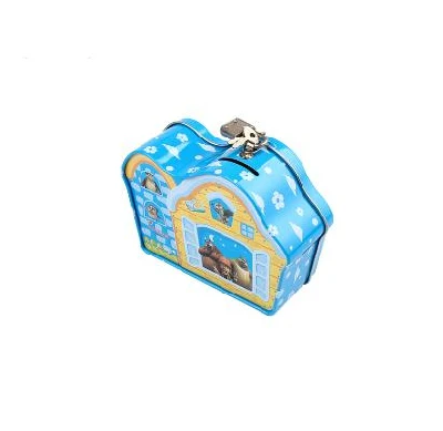 Wholesale Food Storage House Shaped Gift Candy Metal Tin Box