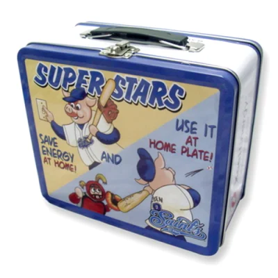 Manufacturer Rectangular Lunch Tin Box with Handle, Food Lunch Tin Box
